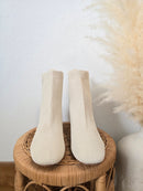 Joie Cream Knit Booties (9)