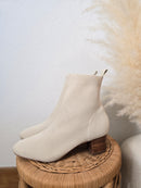 Joie Cream Knit Booties (9)