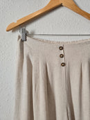 NEW Wide Leg Linen Blend Pants (L)