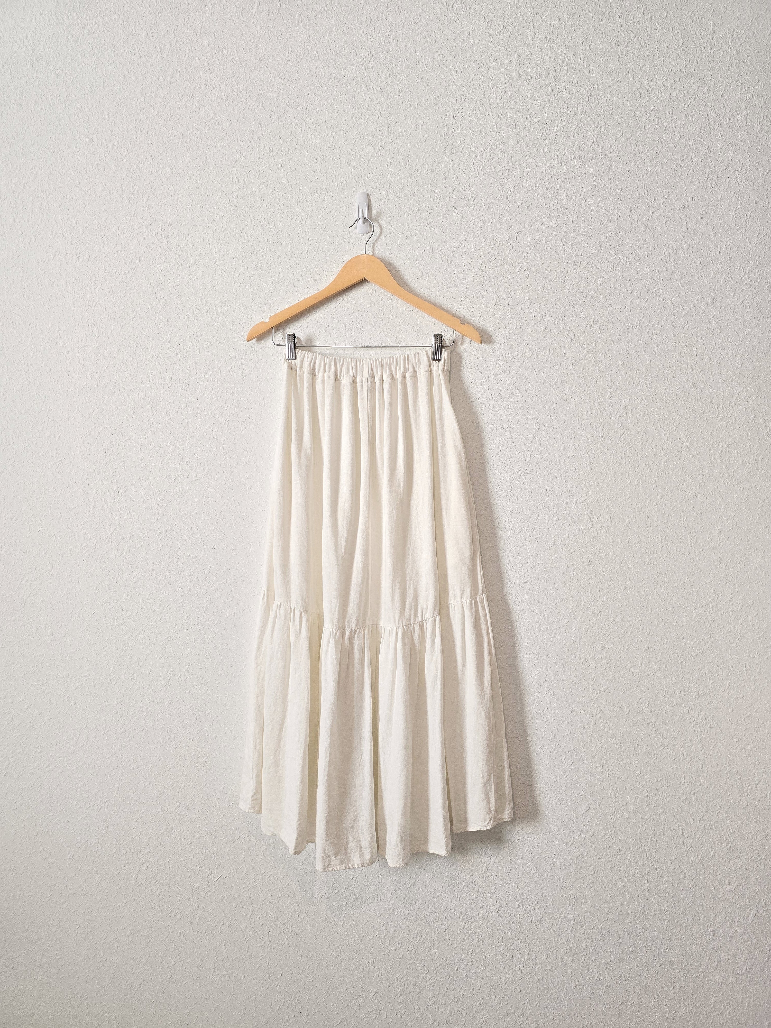 Tiered Linen Maxi Skirt (XS/S)