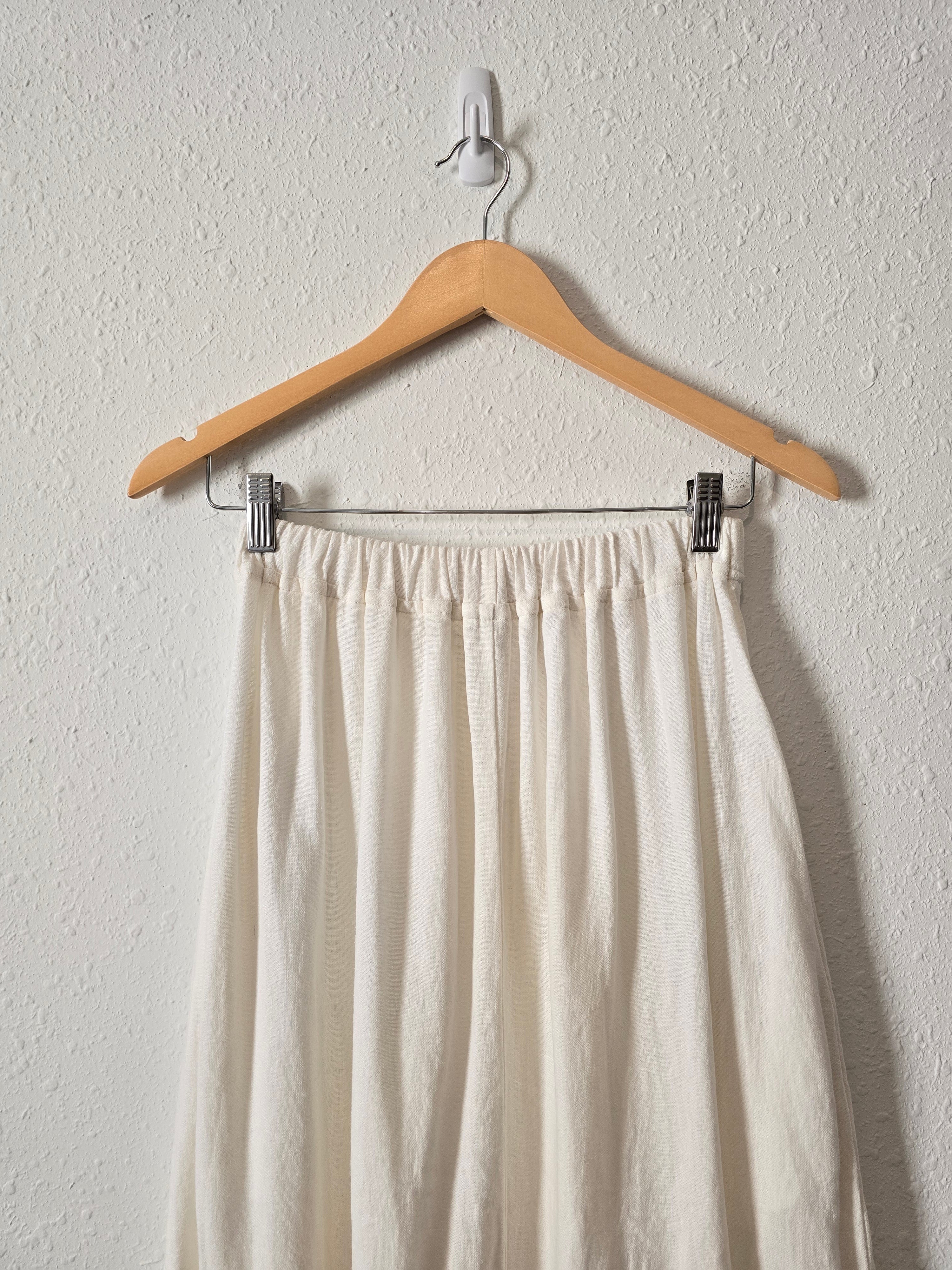 Tiered Linen Maxi Skirt (XS/S)