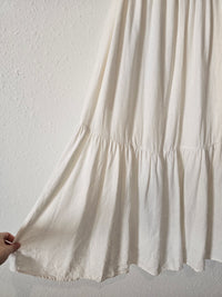 Tiered Linen Maxi Skirt (XS/S)