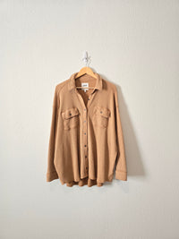 Aerie Oversized Waffle Button Up (M)