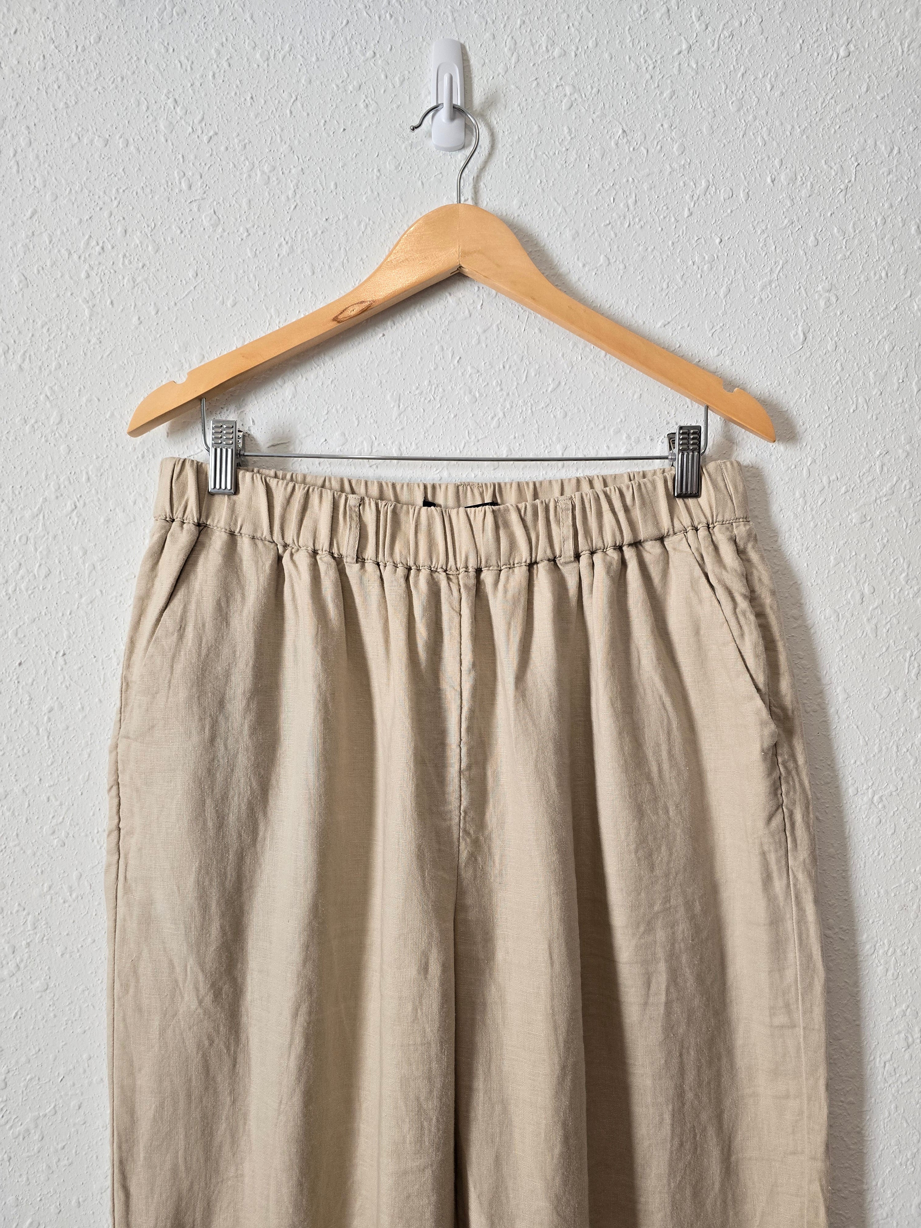 Quince Linen Straight Pants (L)