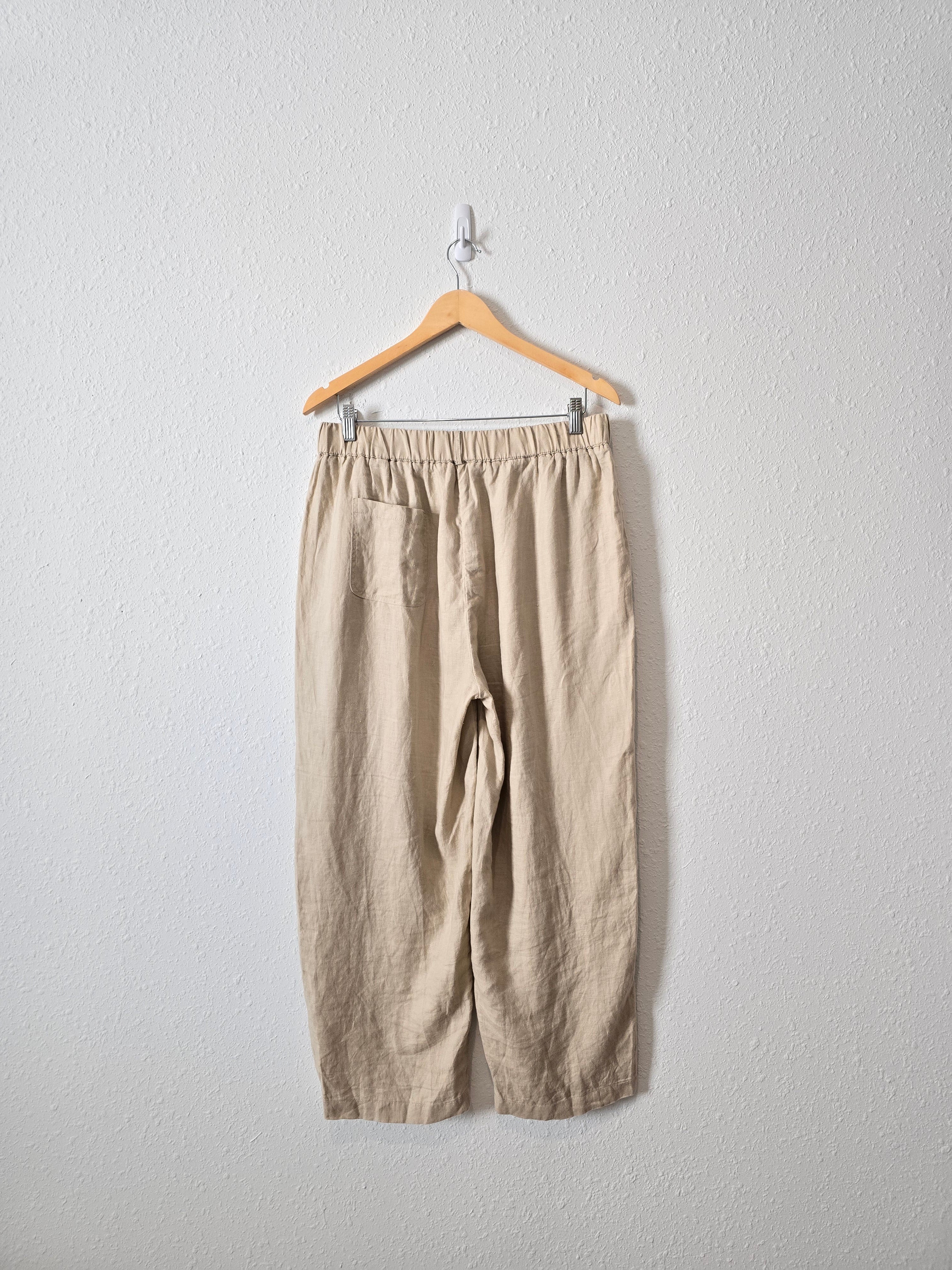 Quince Linen Straight Pants (L)