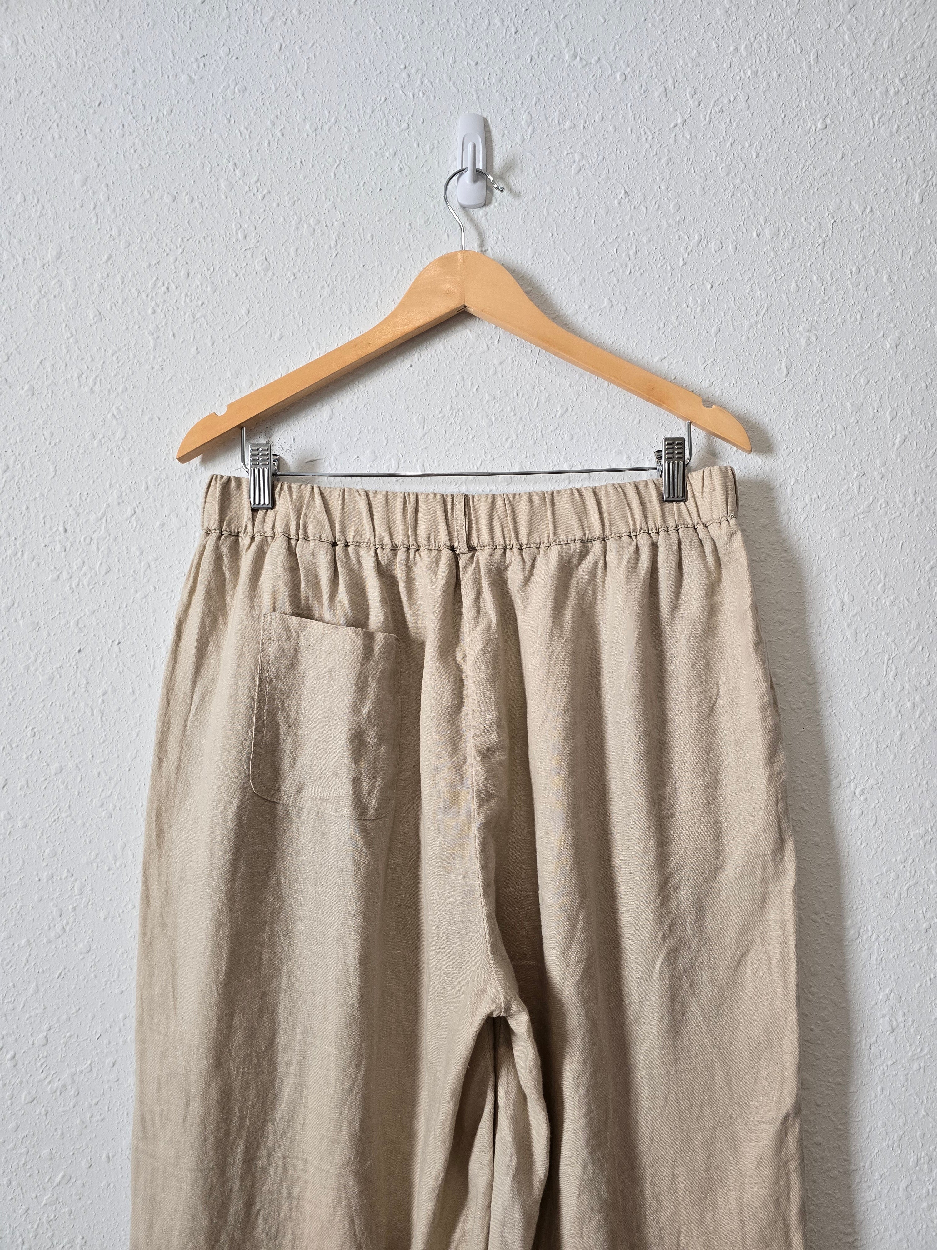 Quince Linen Straight Pants (L)