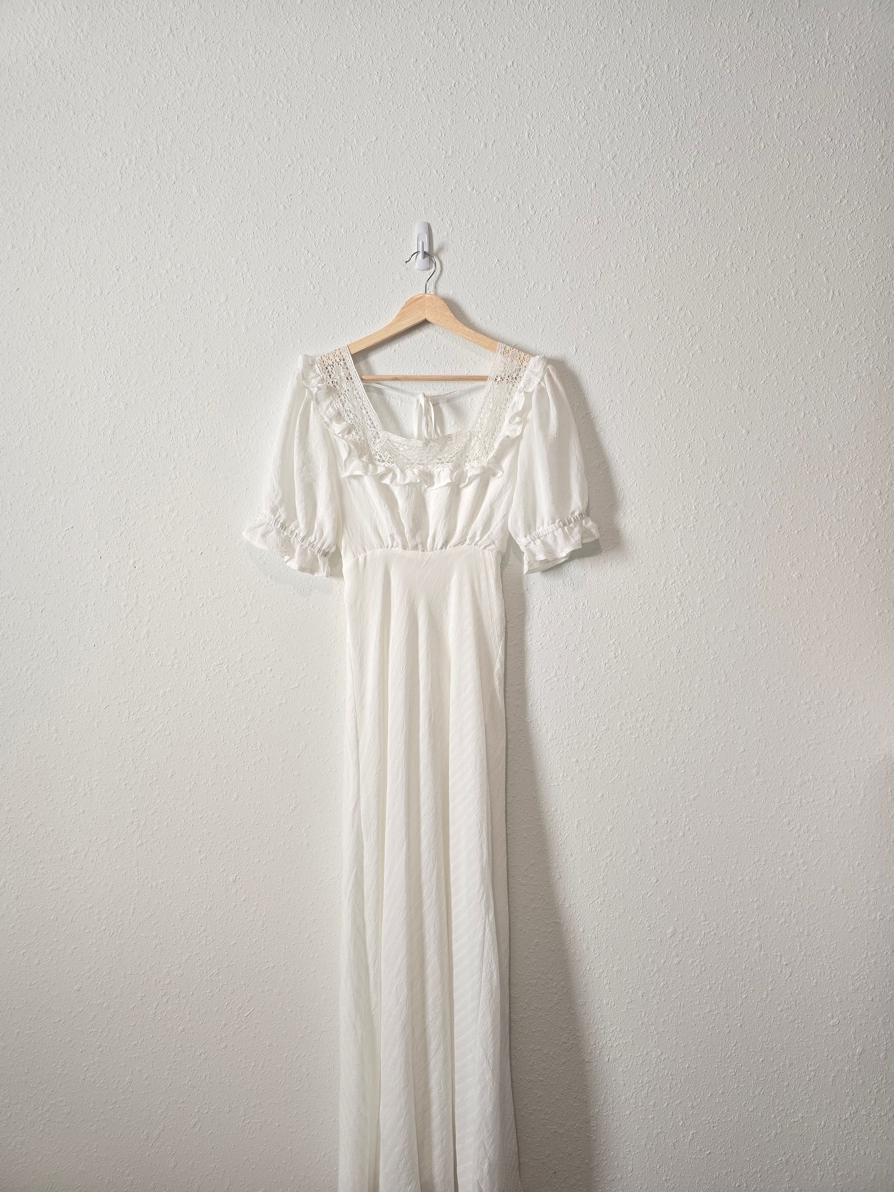 Molly Green White Maxi Dress (S)