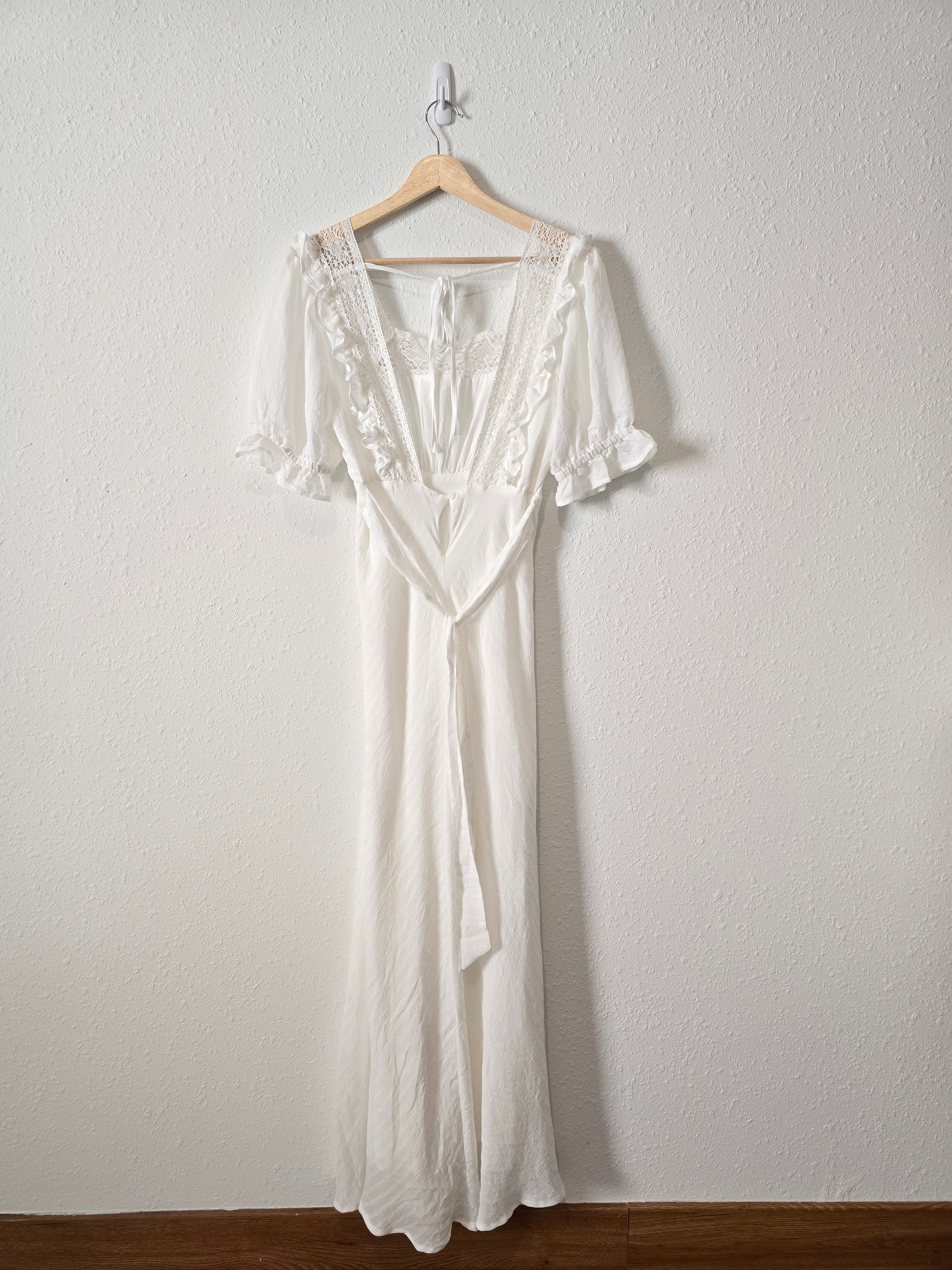 Molly Green White Maxi Dress (S)