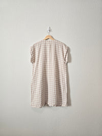 Lou & Grey Checkered Linen Dress (MP)