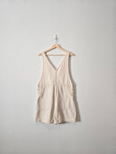 Alex Mill Ecru Cotton Shortalls (S)