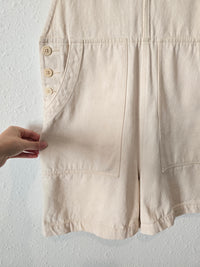 Alex Mill Ecru Cotton Shortalls (S)