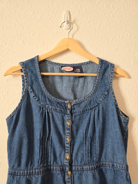 Vintage Denim Button Up Tank (L)