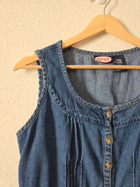 Vintage Denim Button Up Tank (L)