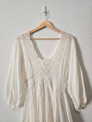 Free People Eyelet Mini Dress (XL)