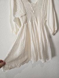 Free People Eyelet Mini Dress (XL)