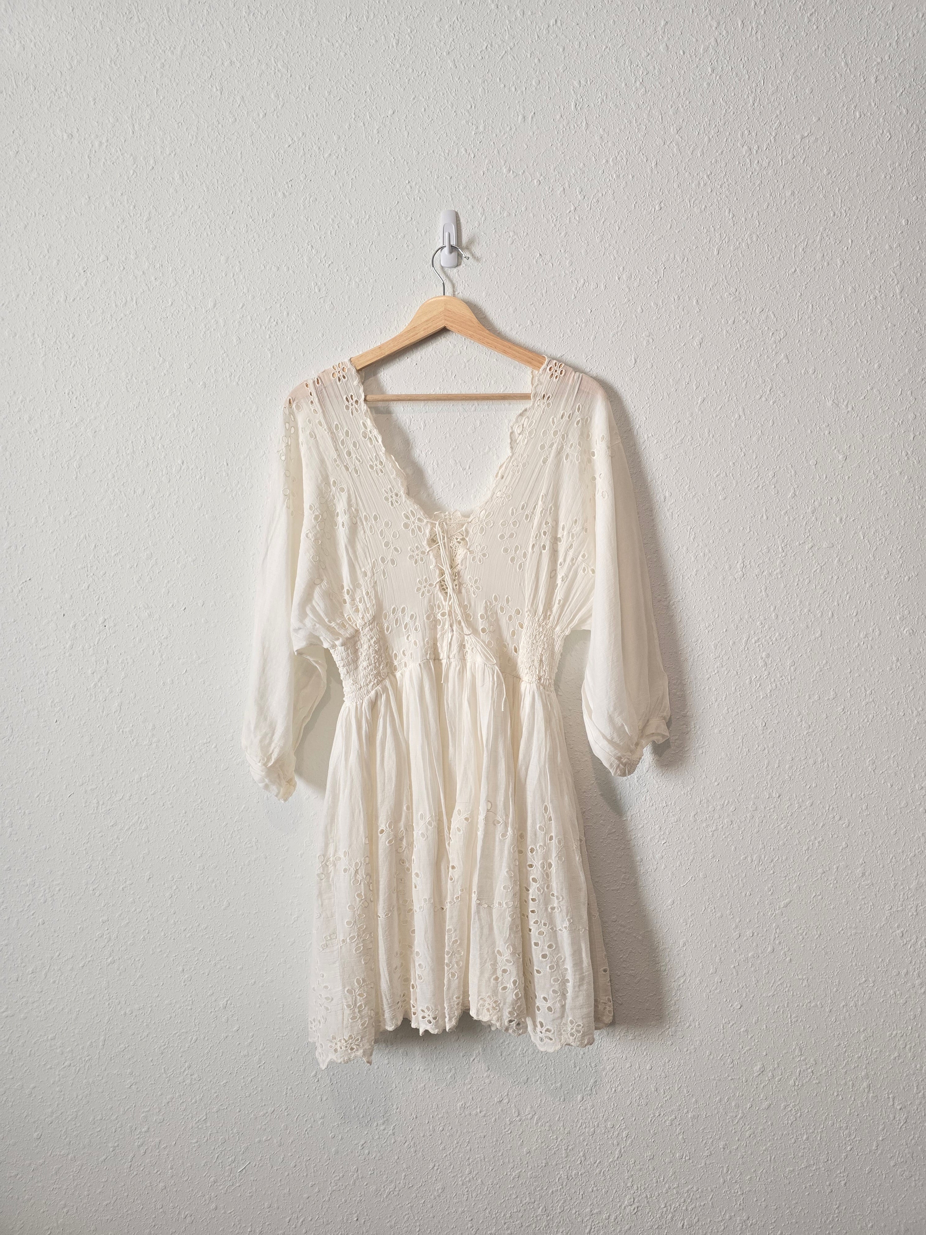 Free People Eyelet Mini Dress (XL)