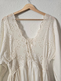 Free People Eyelet Mini Dress (XL)