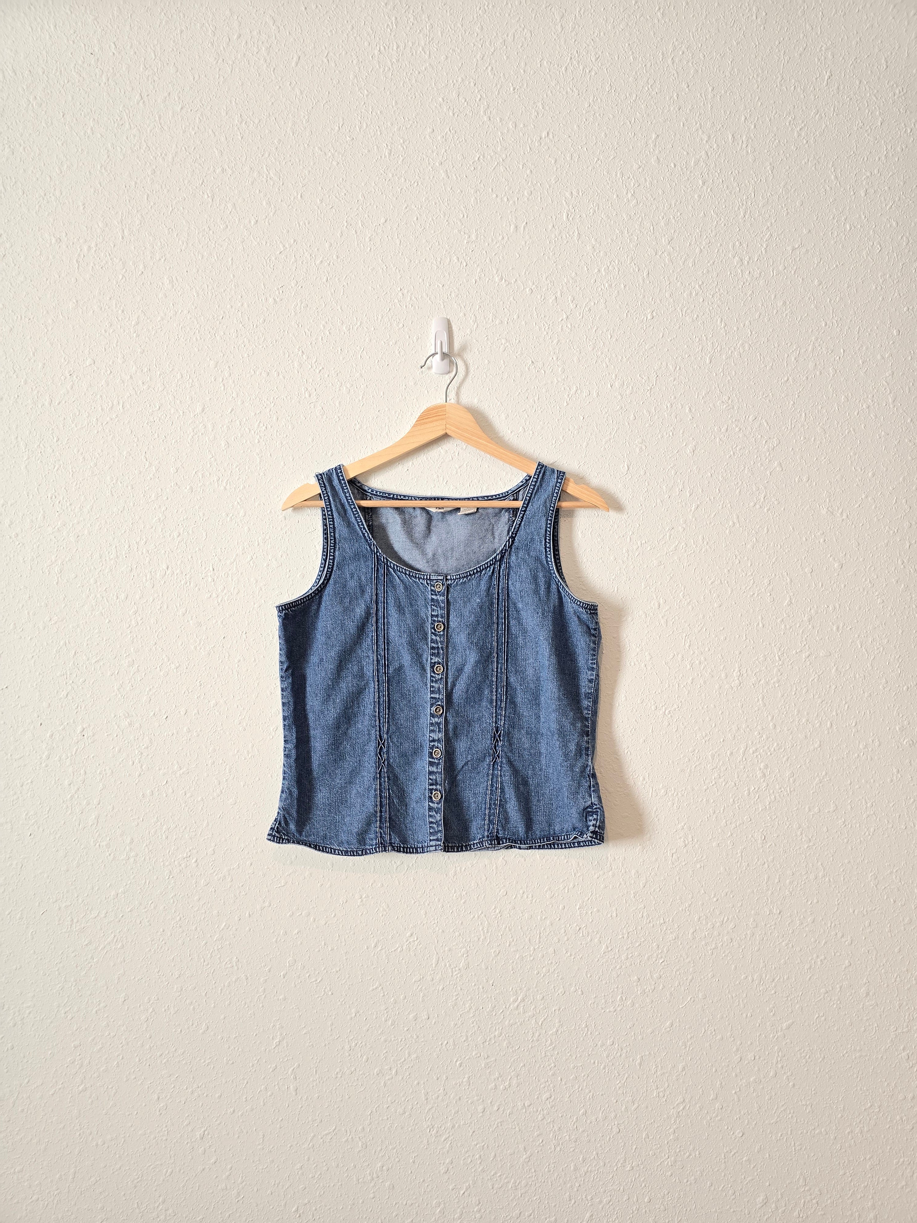 Vintage Denim Button Up Tank (SP)