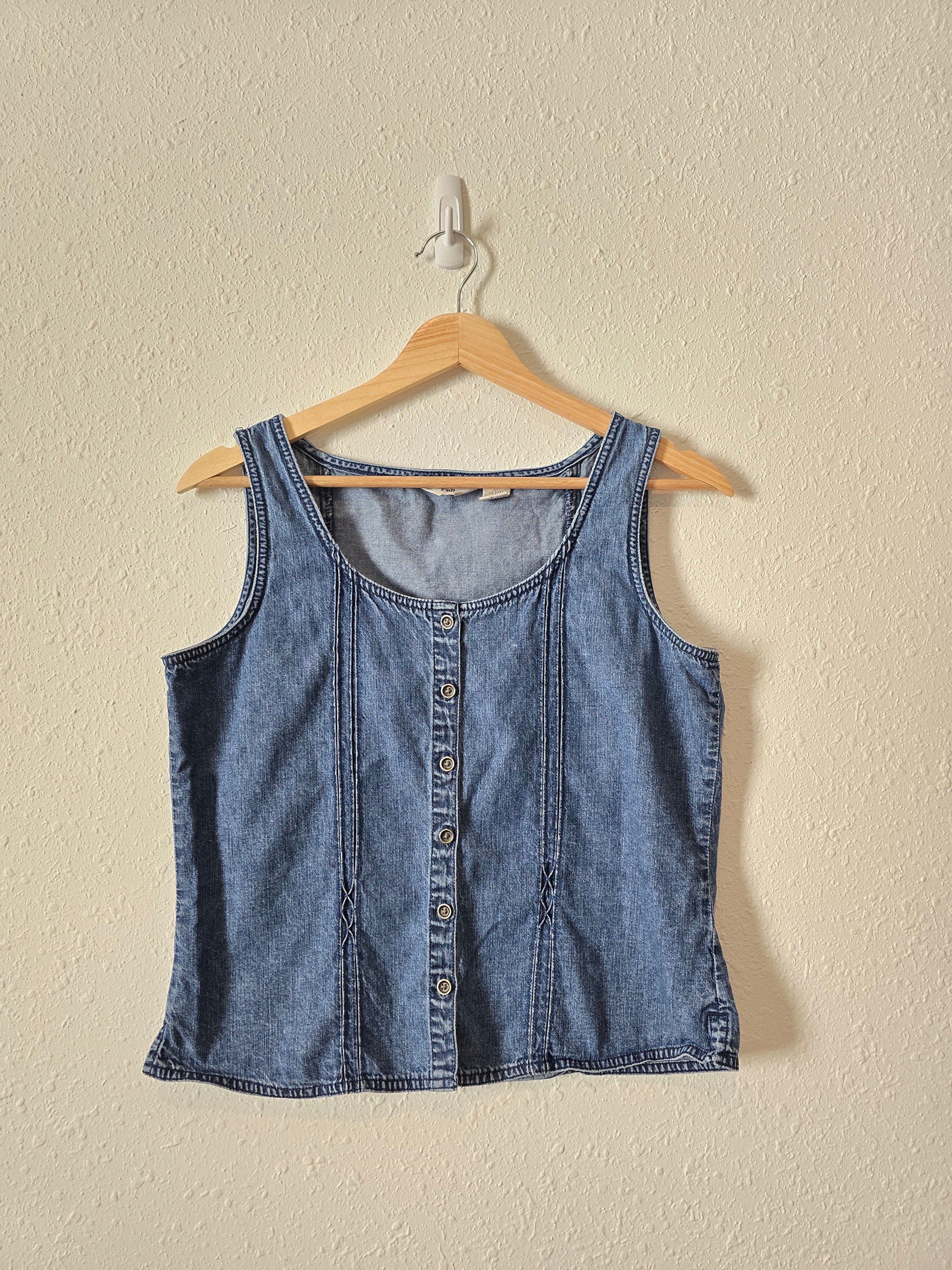 Vintage Denim Button Up Tank (SP)