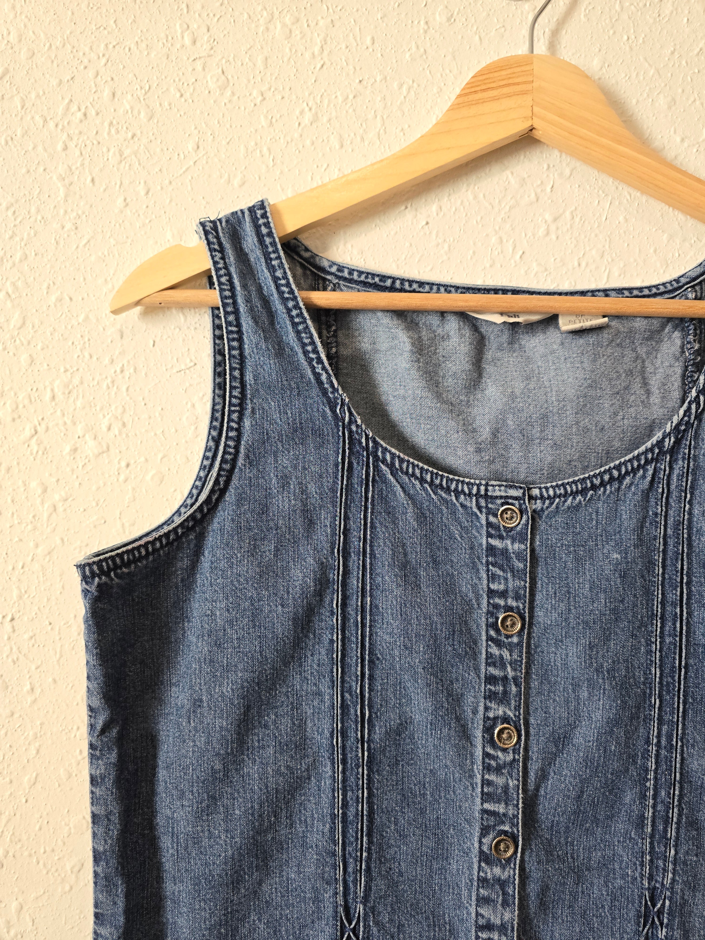 Vintage Denim Button Up Tank (SP)