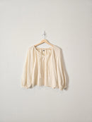 Cotton Gauze Puff Sleeve Top (M)