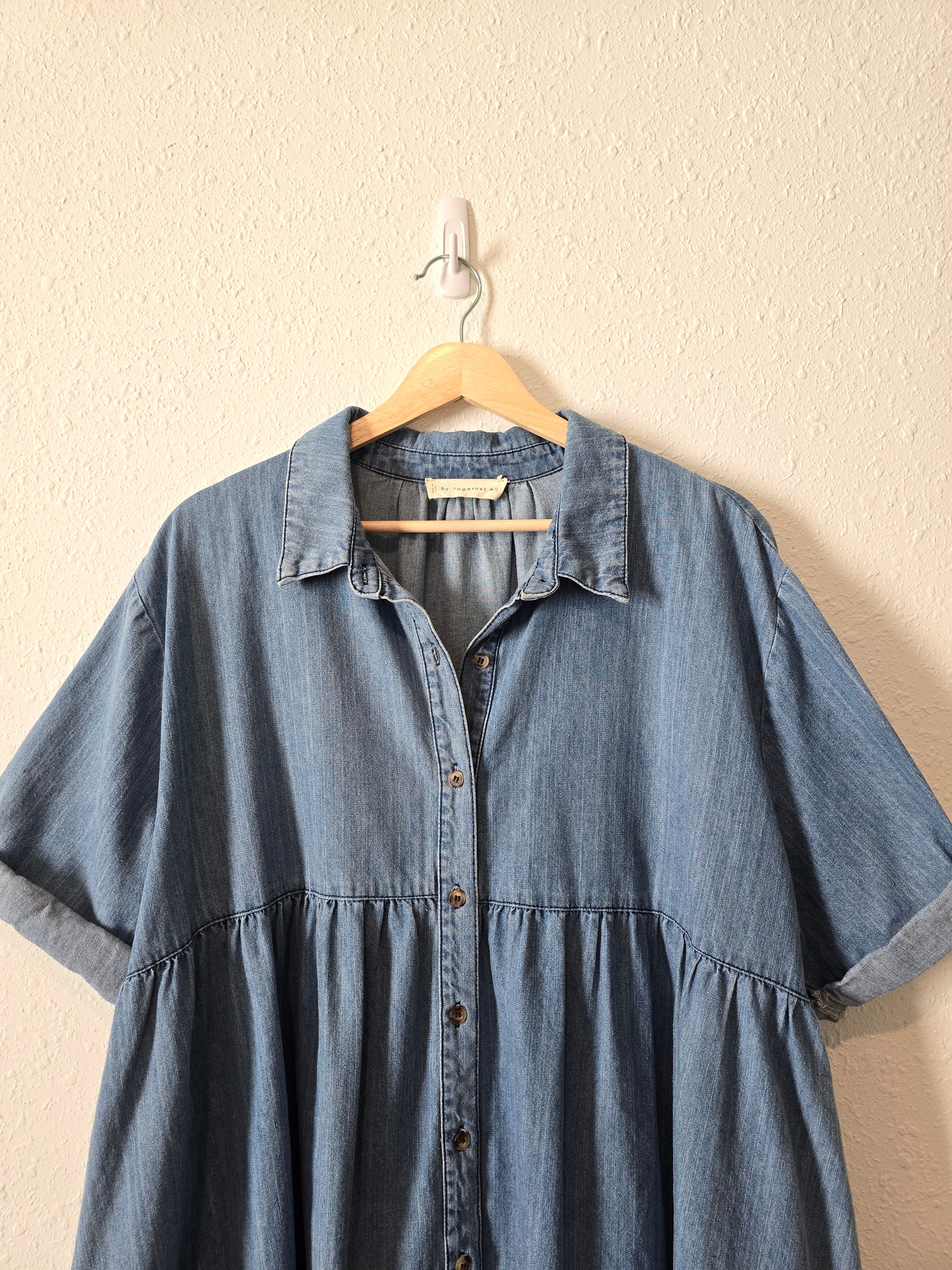 By Together Denim Babydoll Tunic (M/L)