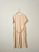 Button Up Wide Leg Jumpsuit (L)