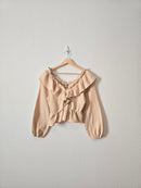 Gauze Puff Sleeve Top (S)