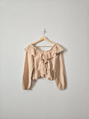 Gauze Puff Sleeve Top (S)