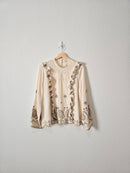 Zara Floral Eyelet Top (L)