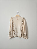 Zara Floral Eyelet Top (L)