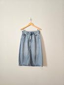 High Rise Denim Midi Skirt (8)