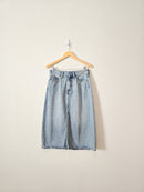 High Rise Denim Midi Skirt (8)