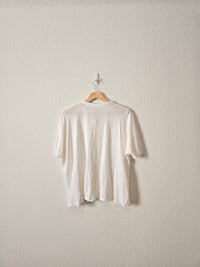 Eileen Fisher Linen Button Up Tee (L)