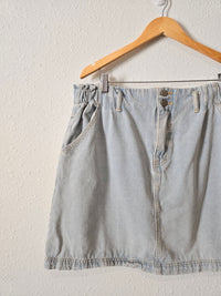 Arula Light Wash Denim Skirt (3X)