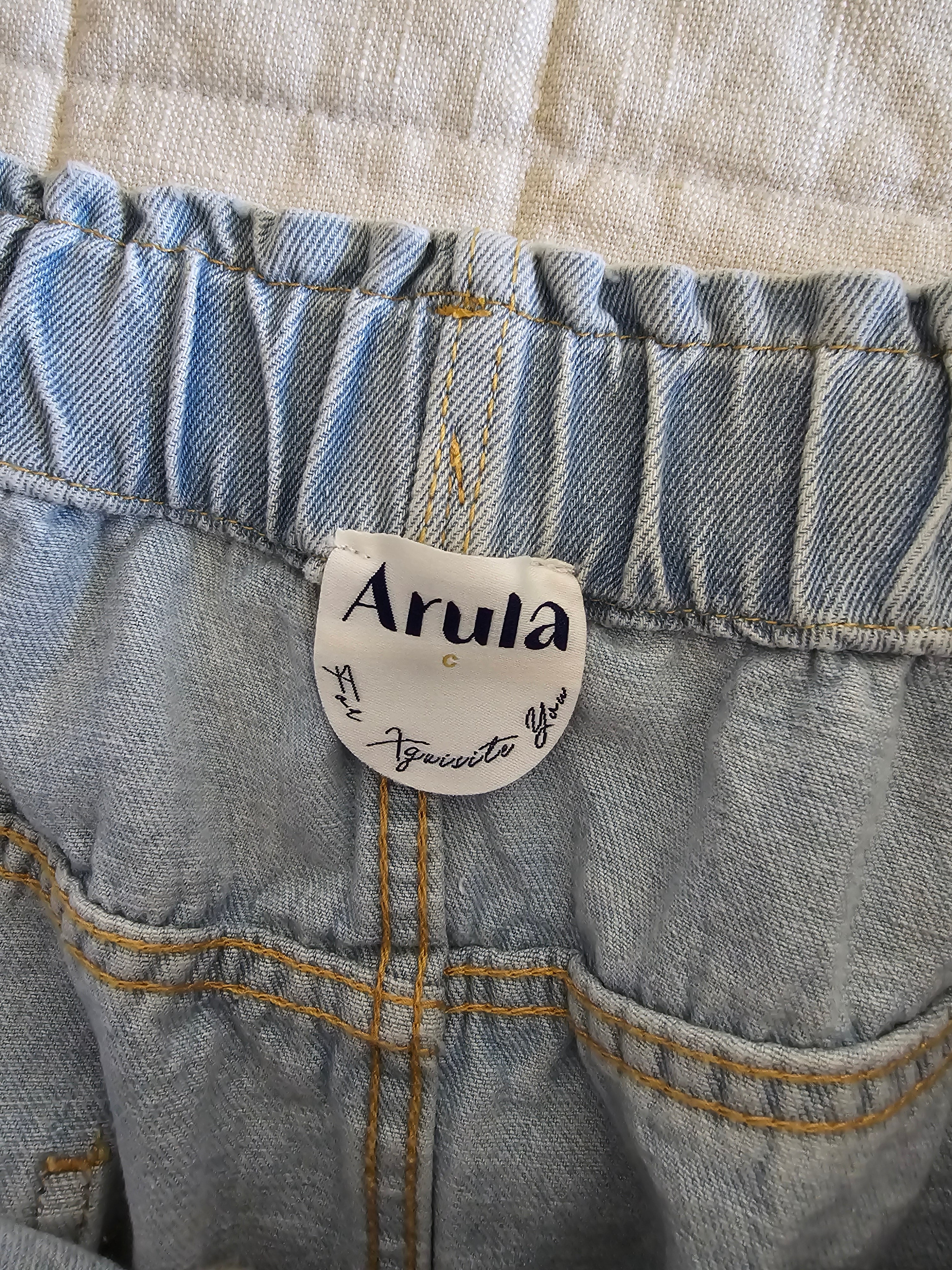 Arula Light Wash Denim Skirt (3X)