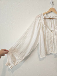 NEW White Coastal Blouse (L)