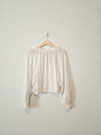 NEW White Coastal Blouse (L)