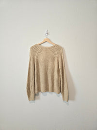 Chunky Button Up Sweater (M)