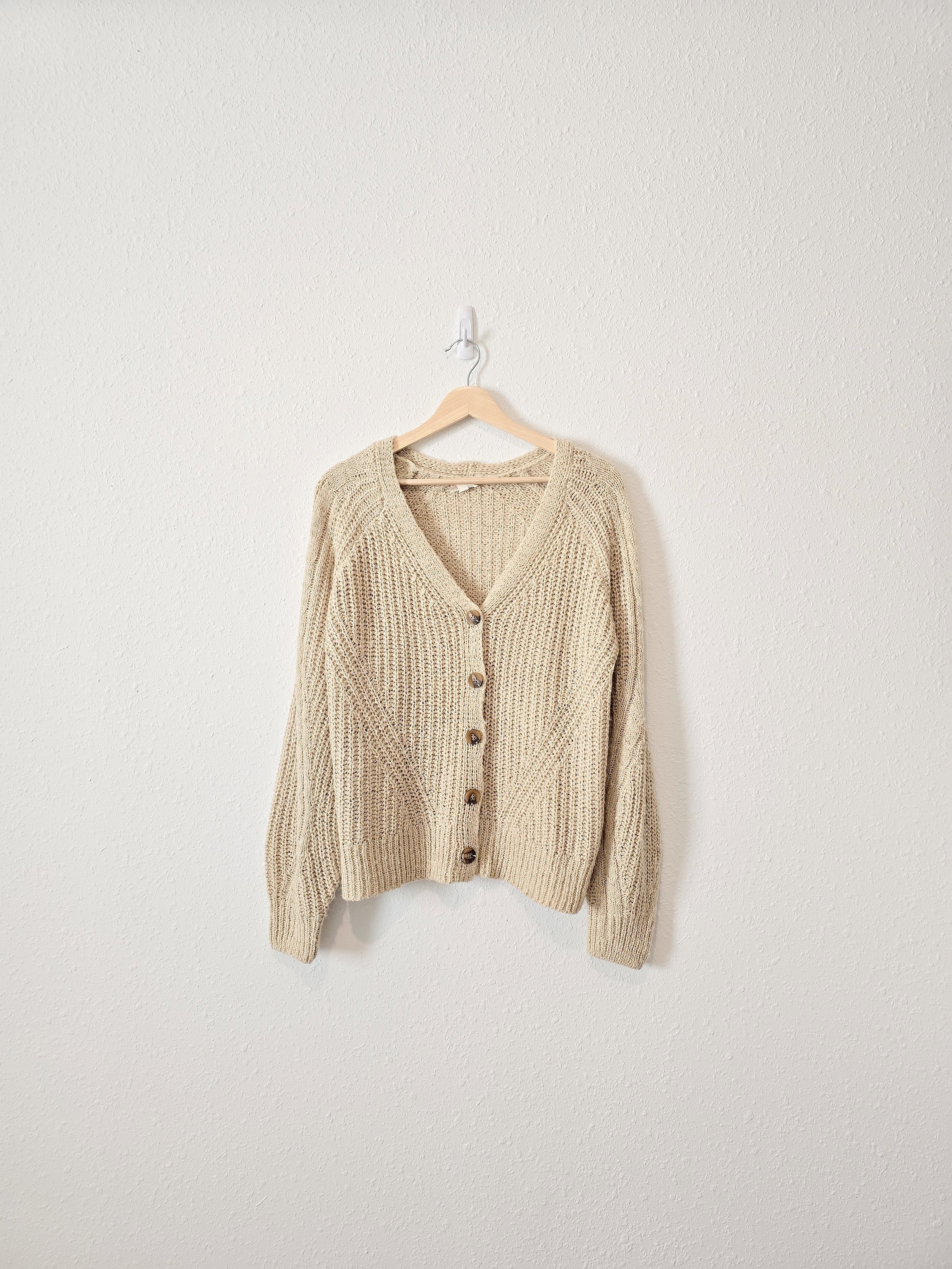 Chunky Button Up Sweater (M)