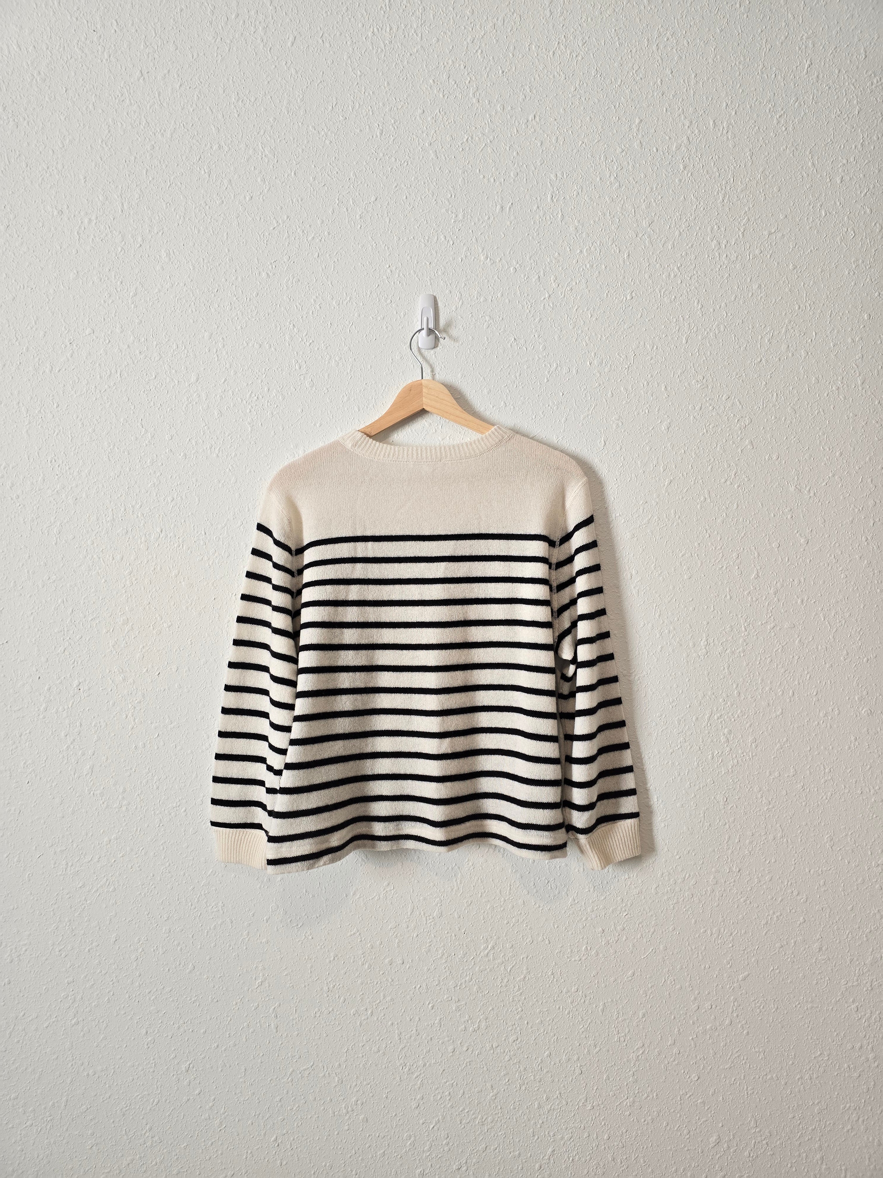 Reformation Cashmere Striped Sweater (XS)