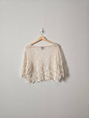 Vintage Floral Crochet Top (L)