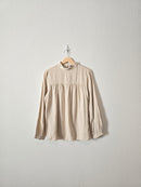 Roolee Oat Linen Babydoll Top (S)