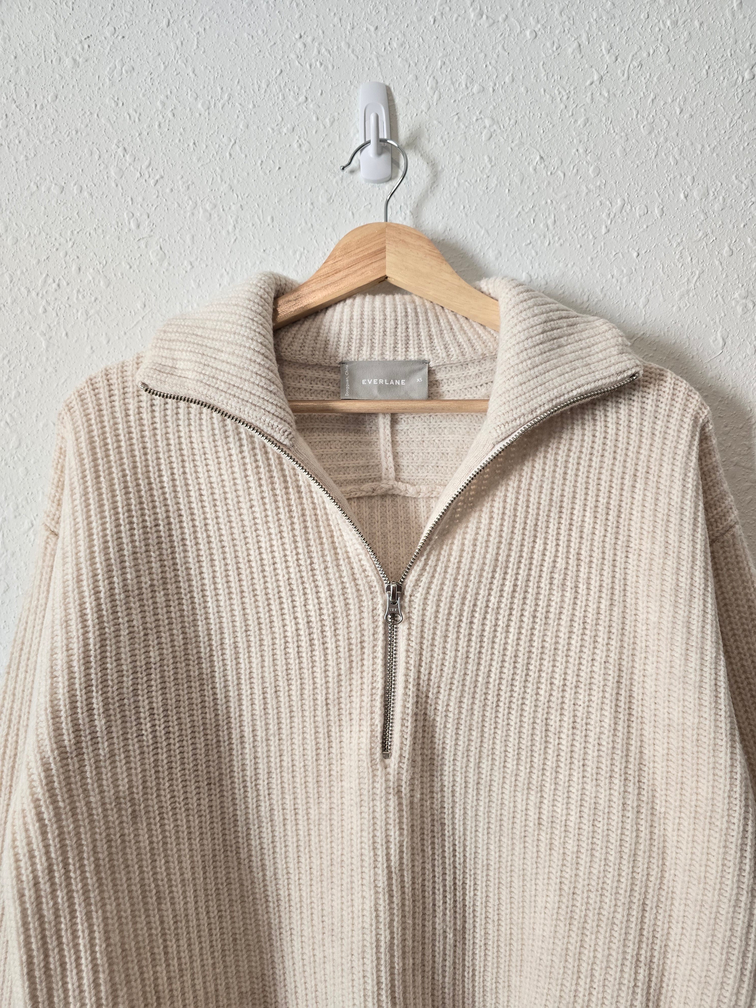 Everlane Wool Half Zip Sweater (XS)