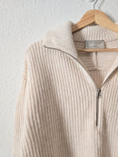 Everlane Wool Half Zip Sweater (XS)