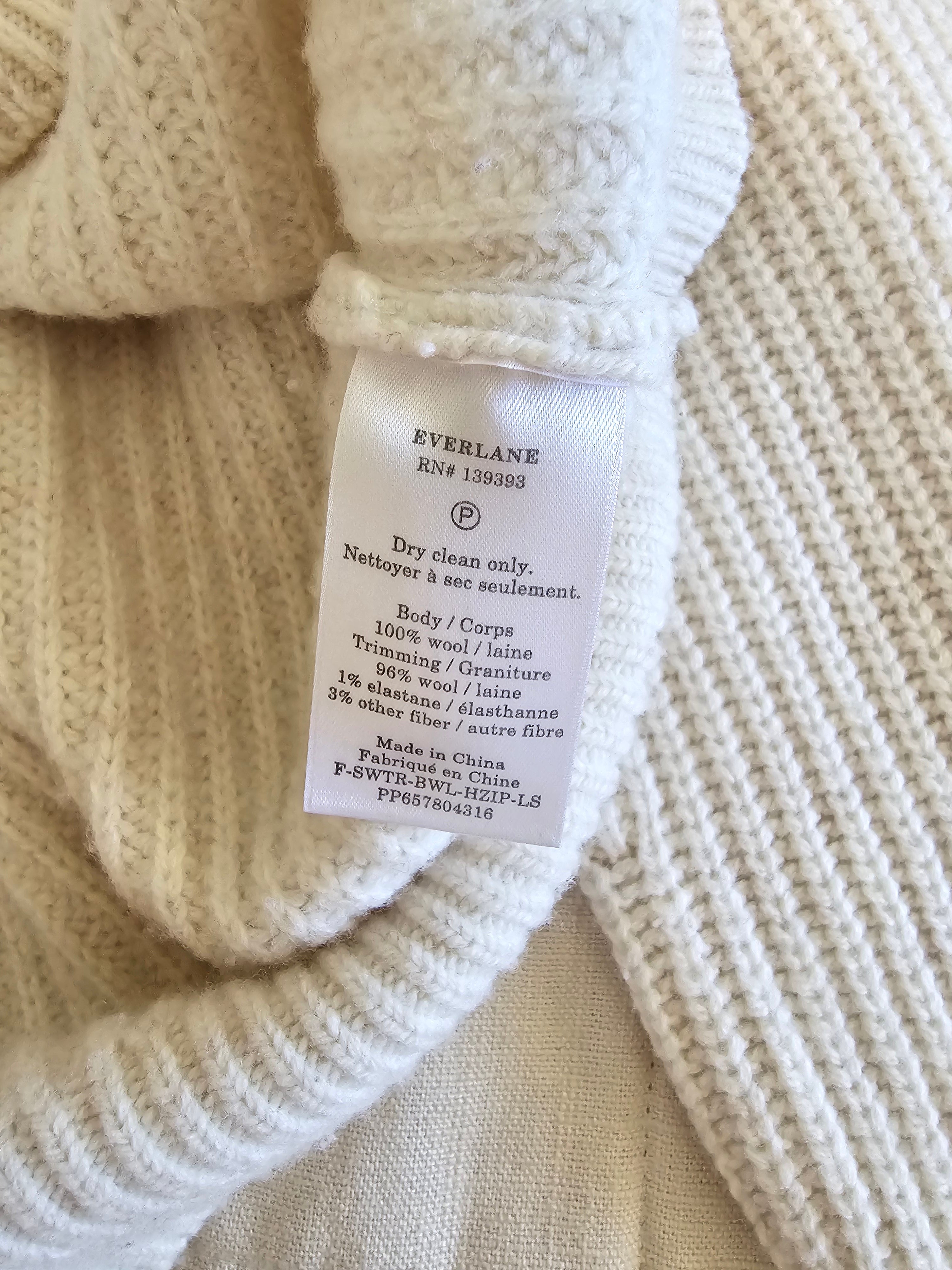 Everlane Wool Half Zip Sweater (XS)