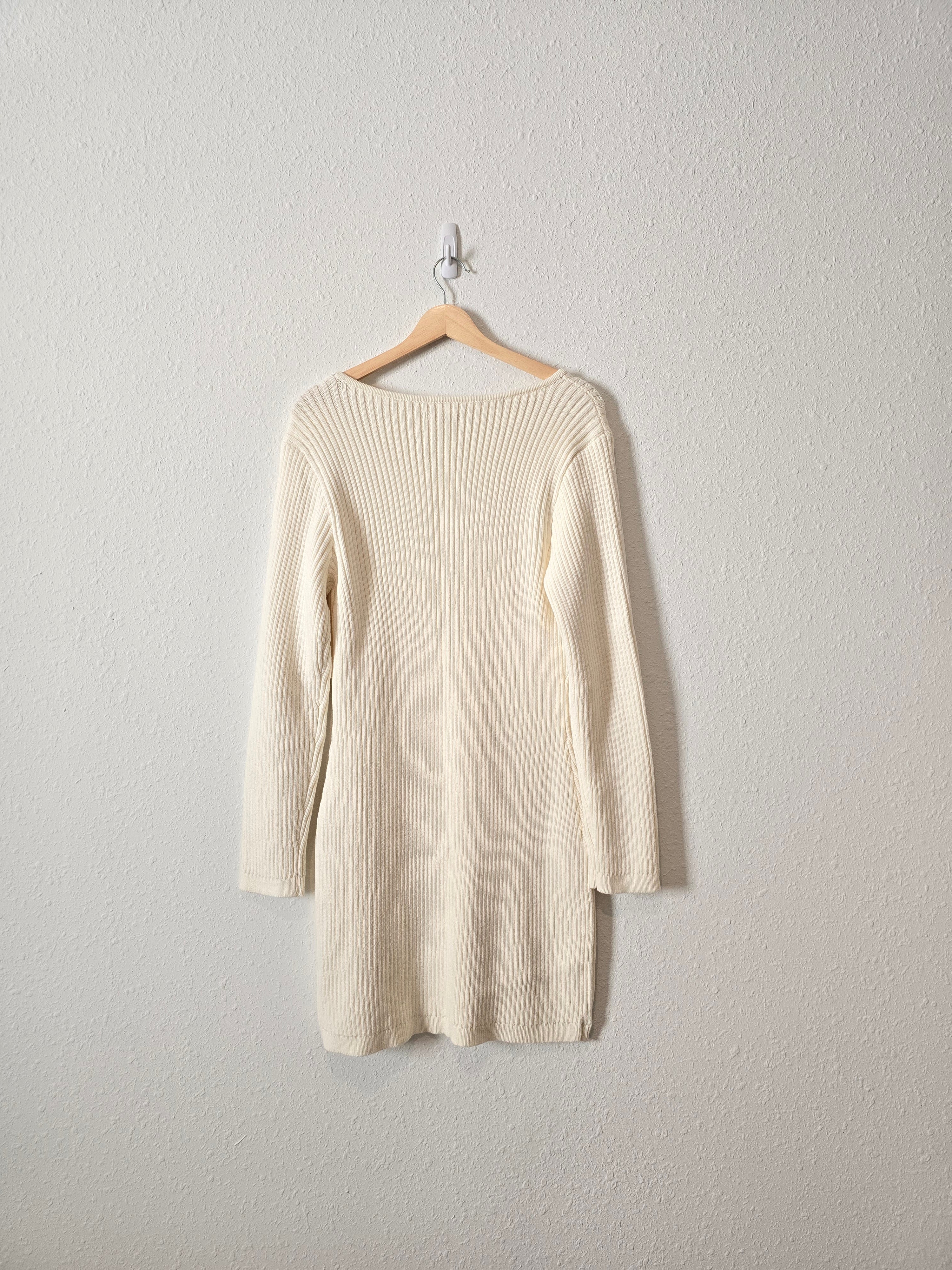 NEW Square Neck Sweater Dress (XL)