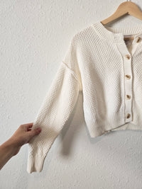 Textured Button Up Sweater (XS)