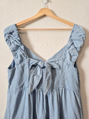 Denim Tiered Maxi Dress (XL)