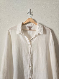 White Linen Button Up (2X)